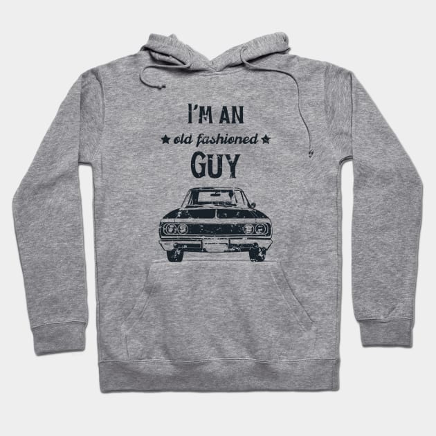 Old-fashioned Vintage Cars Classic Car Lover Man Hoodie by Foxxy Merch